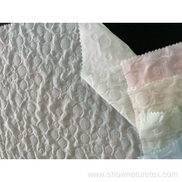 embossed cotton nylon fabric for summer